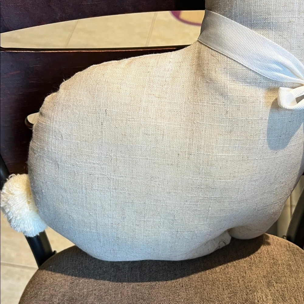 Charming Cream Bunny Pillow